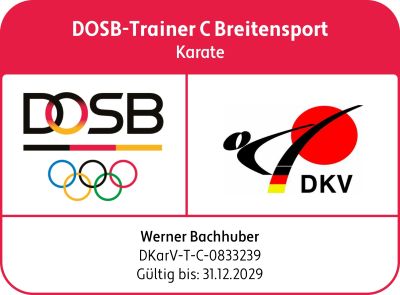 DOSB Trainer C Breitensport Lizenz von Werner Bachhuber